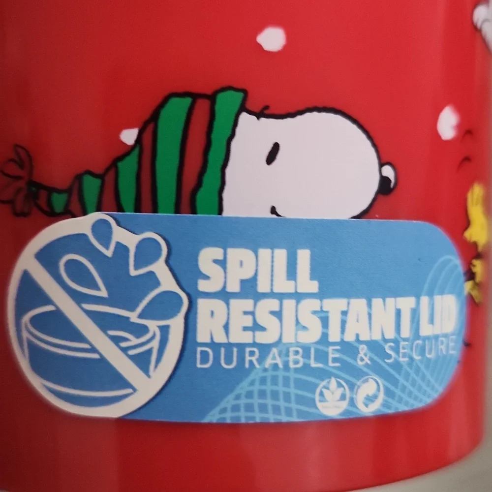 Snoopy Christmas Tumbler with Straw - Picture 3 of 3